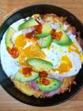 Rosti avocat jambon œuf