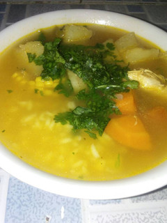 Una foto de Sopa de pollo