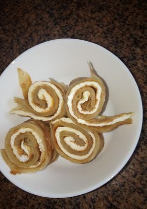 A picture of Breakfast chapatieggroll #Athour marathon.
