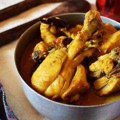 Murgir Jhol l Bengali Chicken Curry with Potato A picture of Murgir Jhol l Bengali Chicken Curry with Potato.