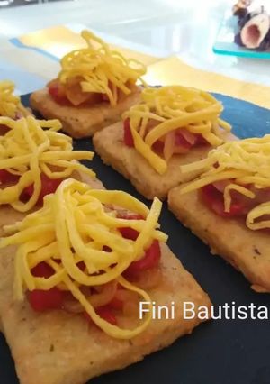 Foto principal de Canapés de huevo hilado