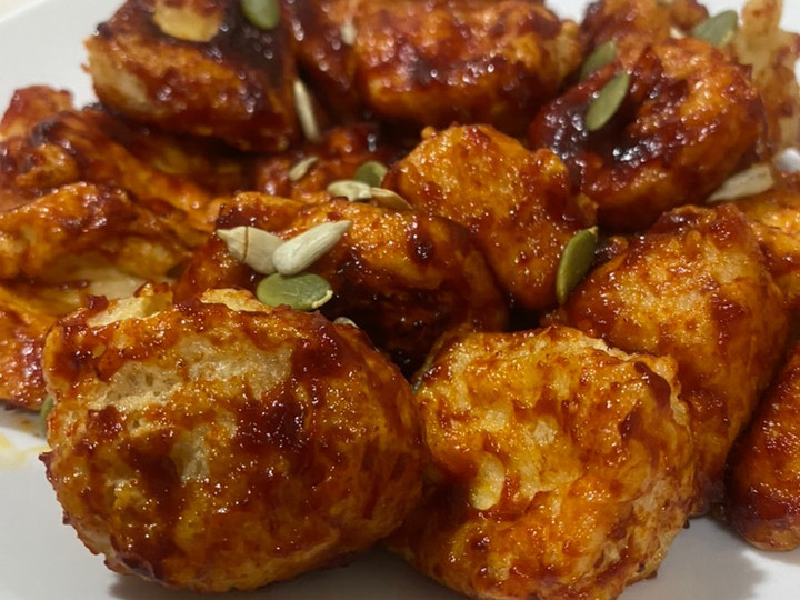 Resep Dubu Ganjeong / Tahu Crispy pedas manis ala korea yang Bisa Manjain Lidah