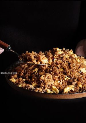 咖哩控看過來！簡單又濃郁的咖哩蛋炒飯 的食譜成品照片
