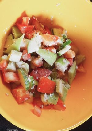 A picture of Vegetable salad.