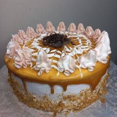 A picture of Caramel crunch cake 🎂🎂🎂.