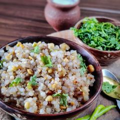 A picture of Sabudana khichadi.