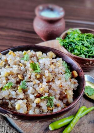 A picture of Sabudana khichadi.