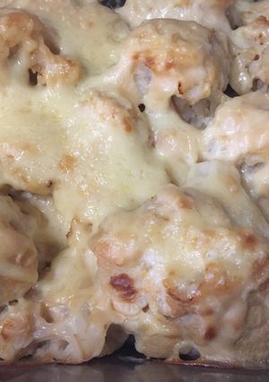 Foto principal de Coliflor con bechamel al horno light 🌱