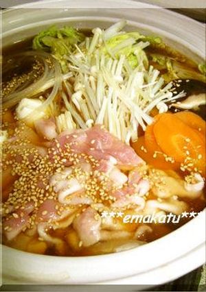 A picture of Vegetable-Packed Chanko Nabe (Sumo Hot Pot) – Our Family’s Version.