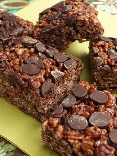 A picture of Chocolate Rice Krispie Treats.