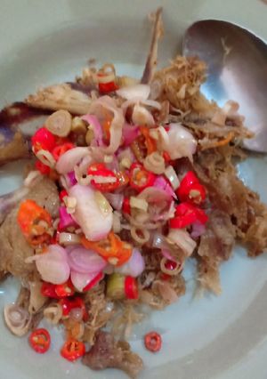Foto resep Ayam remuk sambal matah