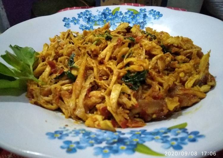DICOBA@ Resep Ayam suwir pedas kemangi menu masakan sehari hari