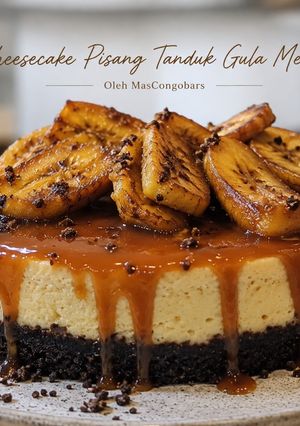 Gambar Cheesecake Pisang Tanduk Gula Melaka