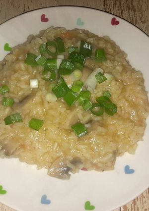 Gombas hagymás rizs recept fotója
