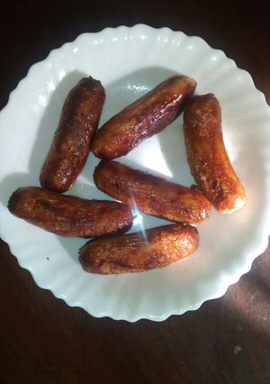 A picture of Chicken swallow fried sausage.