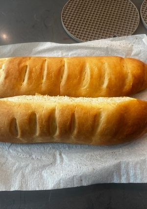 A picture of Quick and Easy Baguettes - 2 1/2 hours and you're eating :P.