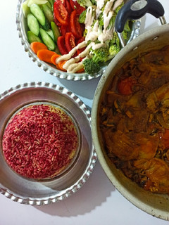 عکسی از دستور گوجه خِرِش(خورشت گوجه بادمجان مازندرانی)