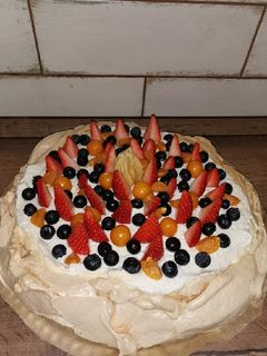 Pavlova torta recept fotója