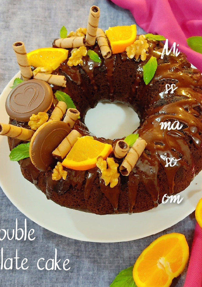 عکسی از دستور کیک دبل چاکلت