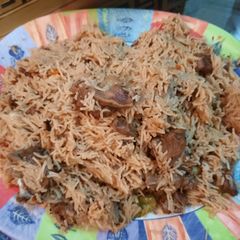 A picture of Mutton yakhni pulao.