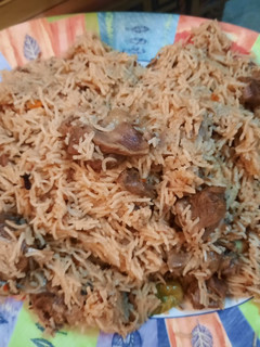 A picture of Mutton yakhni pulao.