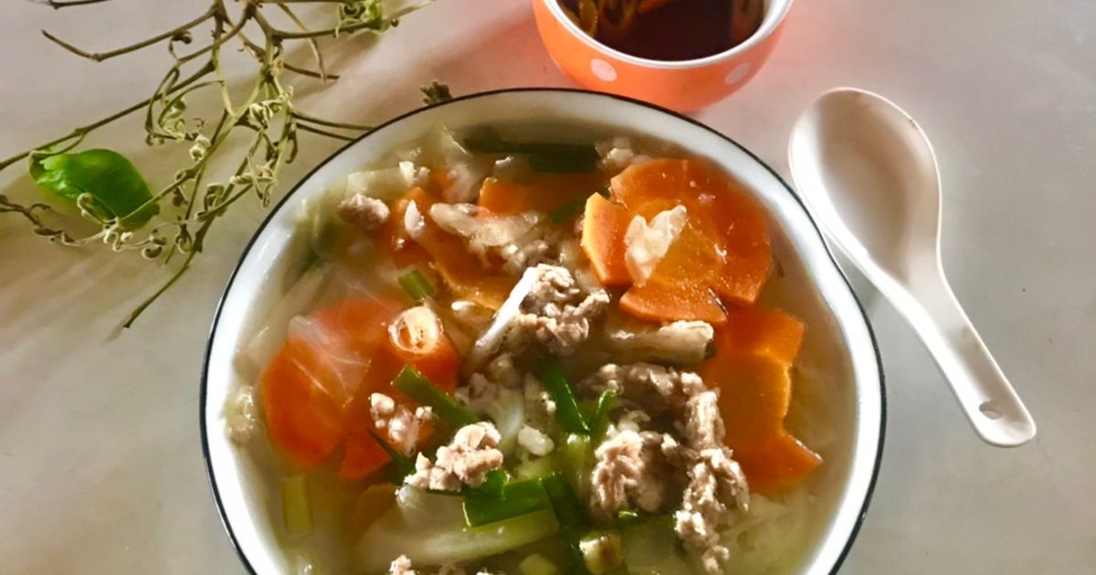 Cách Làm Món Canh Bắp Cải Cà Rốt Nấu Thịt Bằm của Trần Minh Tuyết - Cookpad