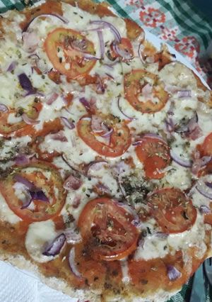 Una foto de Pizza de avena