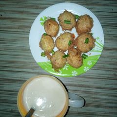 A picture of Tofu/Awara balls.