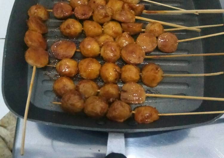 Bakso bakar pedas manis