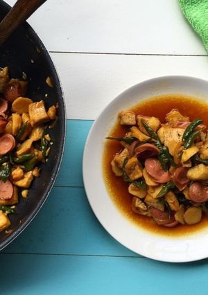 Foto resep Tumis tahu sosis simple