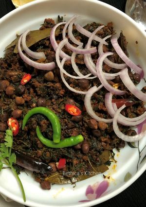 A picture of Keema Methi.