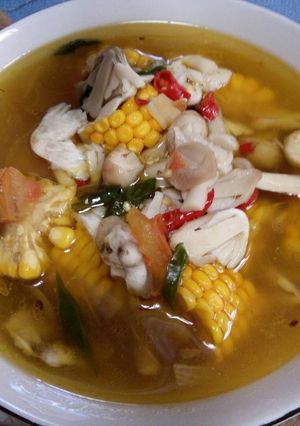 Foto resep TUMIS KUAH JAMUR PADI plus JAGUNG MANIS