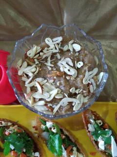 A picture of Wheat flour halwa.