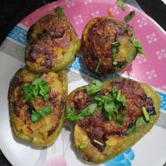 A picture of Stuffed capsicum.