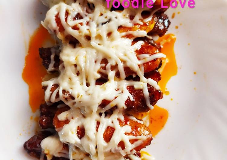 Cheesy baked honey glazed chicken wings Cheesy baked honey glazed chicken wings