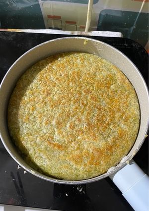 Hình của món Bánh chưng chiên nước sôi.