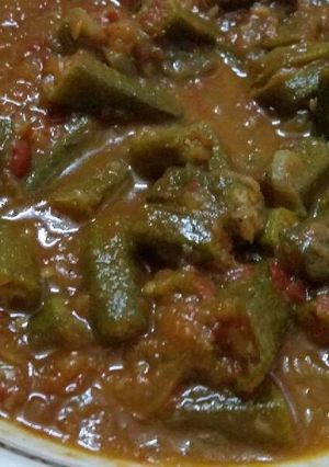 صورة لوصفة ايدام بامية على طريقتي 😍