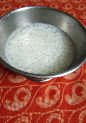 A picture of Sabudana Kheer.