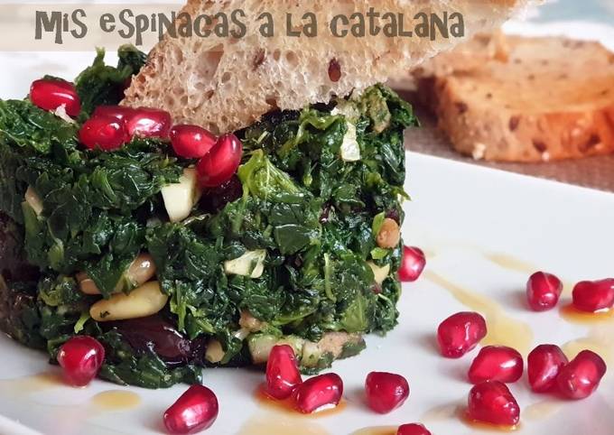 Mis espinacas a la catalana Receta de Eva Polonio (FresayCanela)- Cookpad