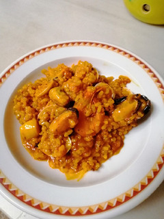 Una foto de Arroz meloso de marisco🦐 #alambiquecocina