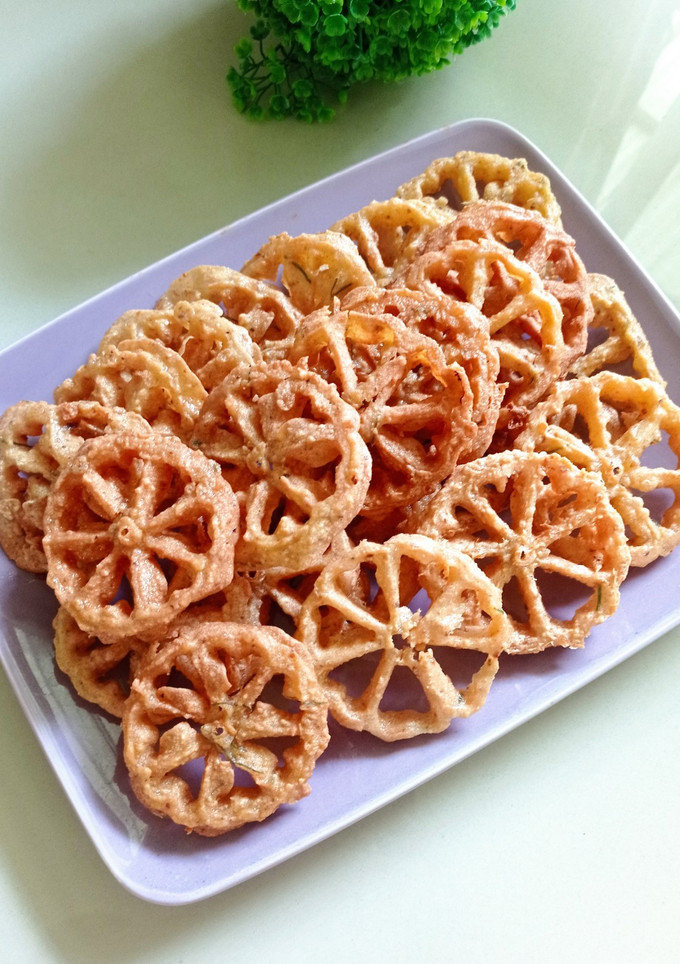 Foto resep Kembang Goyang Tempe Pedas
