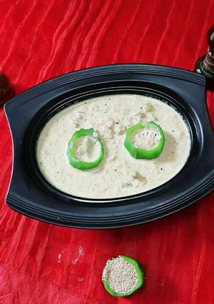 A picture of Ridge gourd poppy seeds sabji.