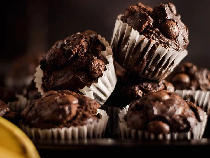 Langkah Gampang Membikin Resep  Banana Muffin Sourdough yang Enak Banget, Lezat