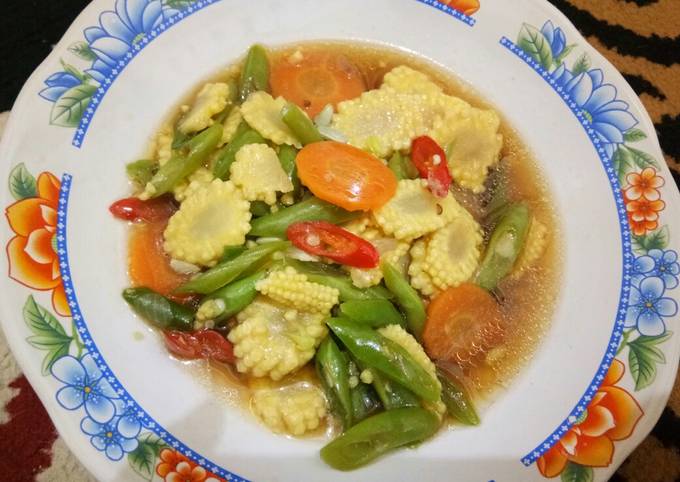 Resep Tumis Jagung Muda And Buncis Oleh Ayu Rianita Cookpad