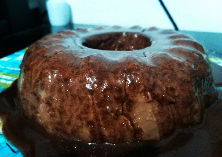 Pudim de chocolate proteico