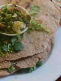 Butter Garlic Naan with rye, barley and wheat flours