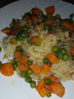A picture of Vegetable spaghetti.
