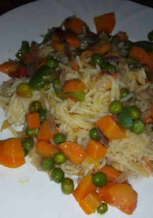 A picture of Vegetable spaghetti.