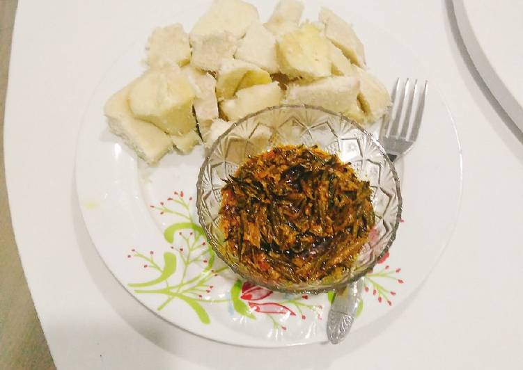 Easiest Way to Make Homemade Yam and ugba souce Cooking Basics for Beginners