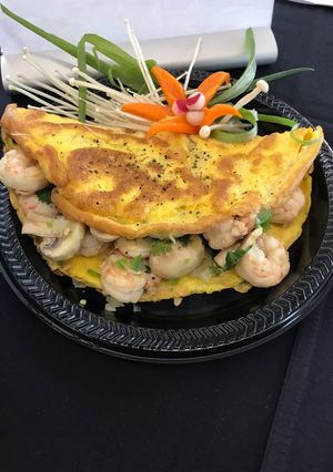 A picture of Asian Shrimp Omelet.